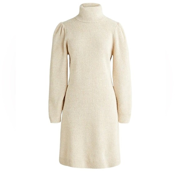 J Crew Puff-sleeve turtleneck sweater-dress - Picture 2 of 11